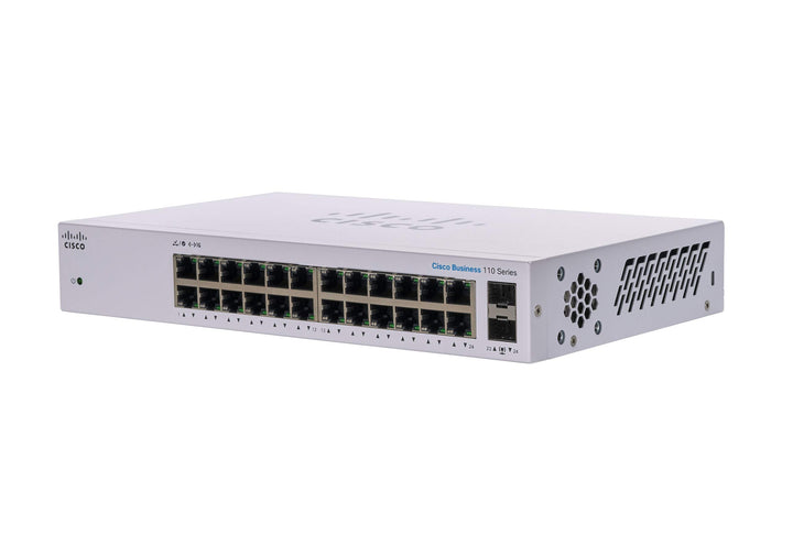 Cisco Business CBS110-24T-D Unmanaged Switch | 24﻿ GE-Ports | 2﻿ x﻿﻿ 1G-SFP Shared | Begrenzter Lebe