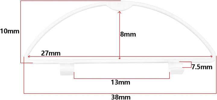 1 x D-Ring für Mülltonnen, kompatibel mit Hartal-Mülleimern, 38 mm x 10 mm, für Wohnwagen/Wohnmobile