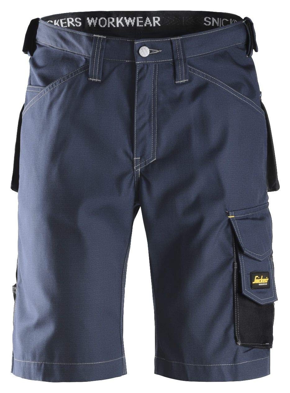 Snickers Workwear Unisex Handwerker Shorts Gr e 56 in marineblau schwarz, Navy-schwarz, EU 56 Navy-s