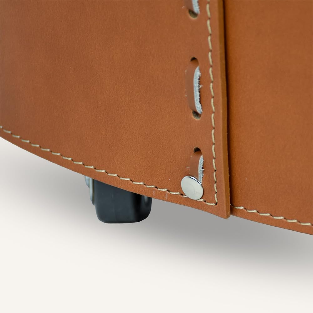 LIMAC Design VOLTA Holzkorb aus Leder, moderne Brennholztasche, Originale Kaminholztasche, Kaminholz