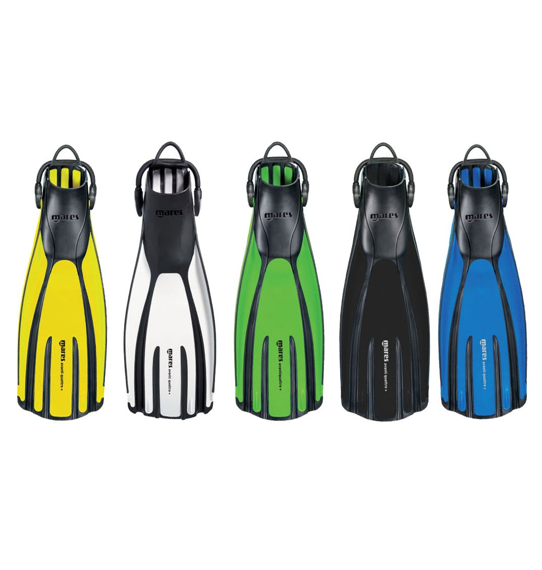 Mares Fins Avanti Quattro + Flossen Mit Riemen S (38-41) gelb, S (38-41) gelb