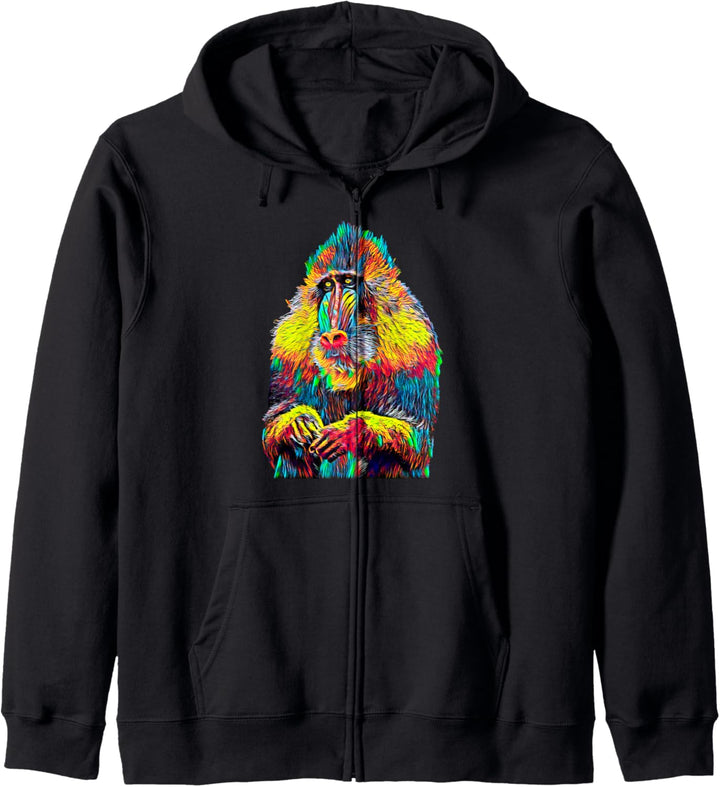 Mandrill Affe Kapuzenjacke