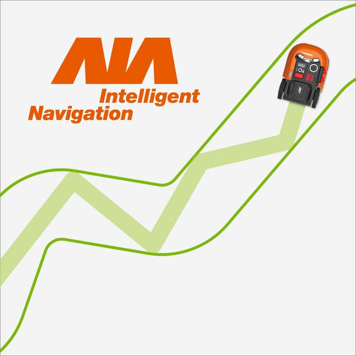 WORX Landroid WR169E Mähroboter mit Begrenzungskabel für Gärten bis 300m² - AIA Navigation - App Ste