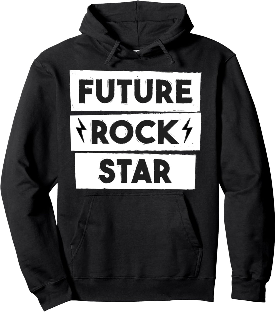 Future Rock Star Typographic Pullover Hoodie