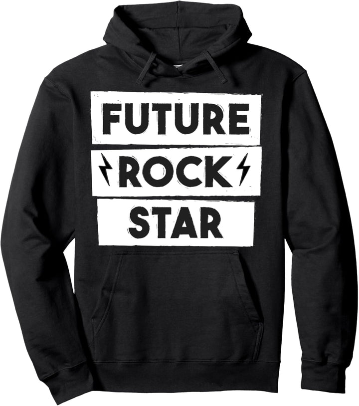 Future Rock Star Typographic Pullover Hoodie