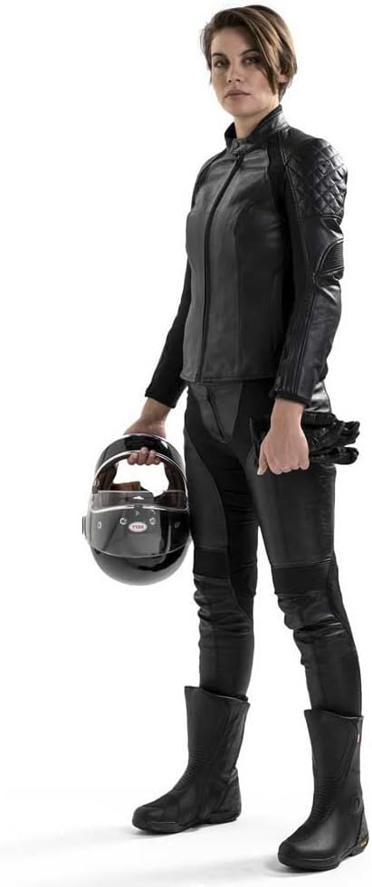 Revit Luna Damen Motorrad Lederjacke Schwarz 34 34 Schwarz, 34 Schwarz