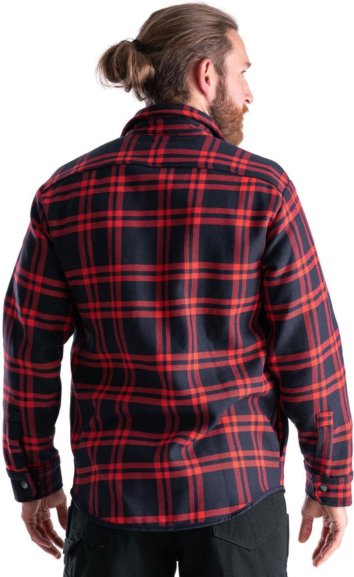 orgnatur® - Hemdjacke Milan - Kariertes Arbeitshemd  aus Bio-Baumwolle - Hemd im Holzfäller-Look - r