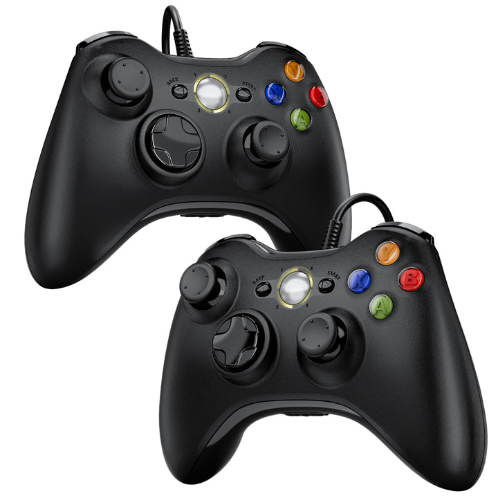 Diswoe Controller 2er Pack für PC Xbox 360, PC Controllers 2er Pack Wired USB Gamepad mit Kabel Joys