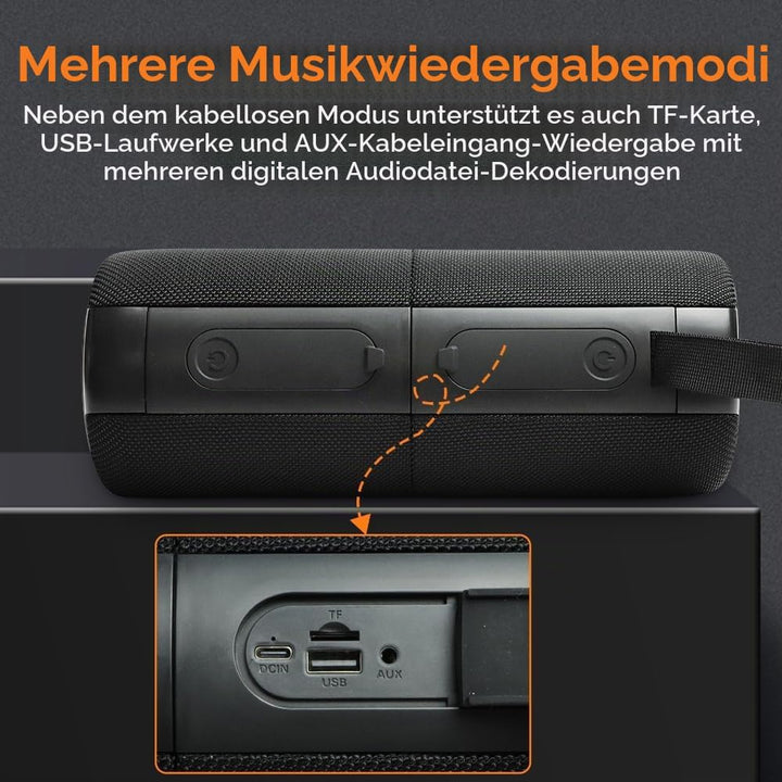 2 in 1 Magnetischer Dual Splittable Bluetooth Lautsprecher, 40W Tragbare Wireless Lautsprecher mit D