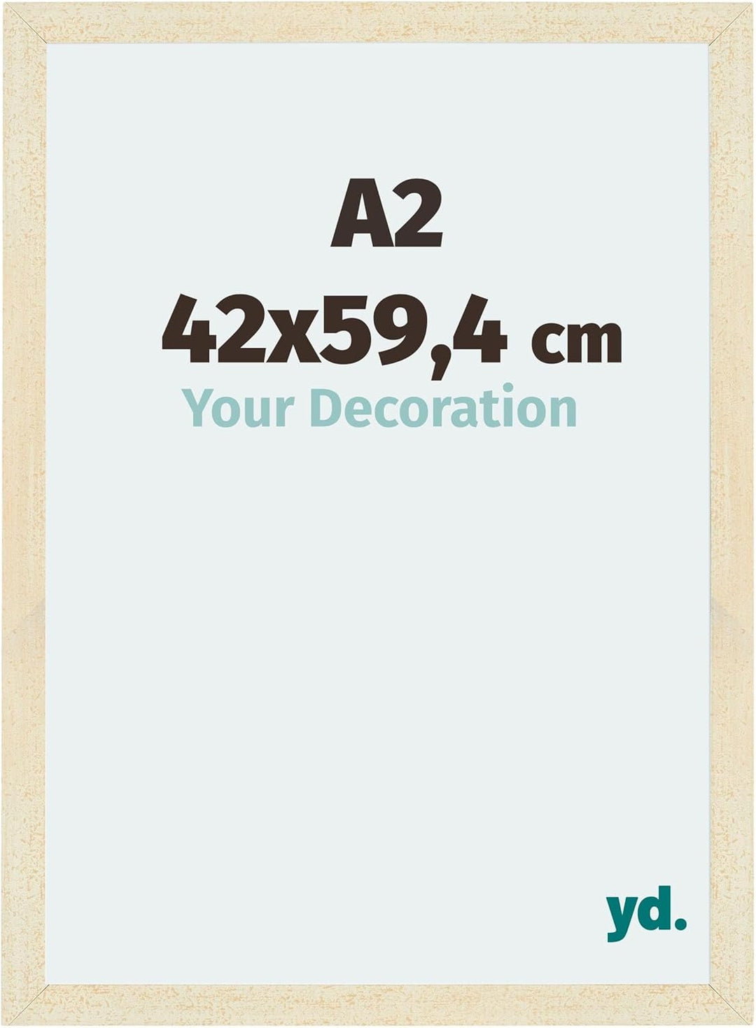 yd. Your Decoration - Bilderrahmen DIN A2 42x59,4 cm - Bilderrahmen aus MDF mit Acrylglas - Antirefl