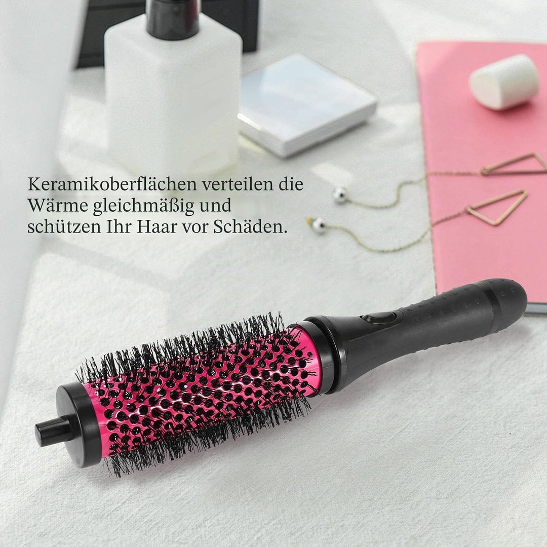 6 Teile/Satz 3 Grössen Abnehmbarer Locken Wickler Pinsel mit Positionierungs Klammern Aluminium Kera