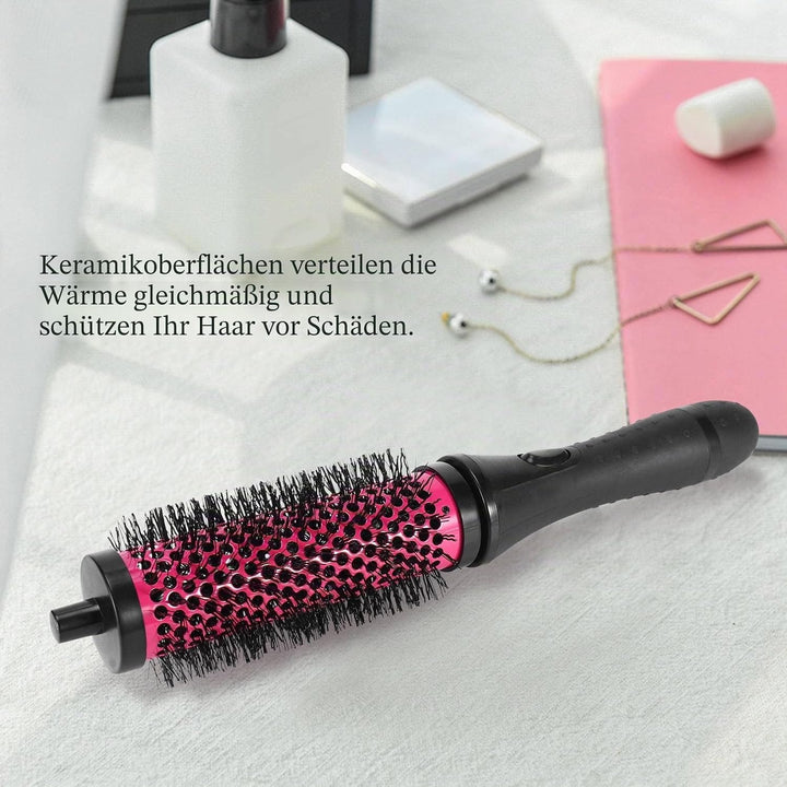 6 Teile/Satz 3 Grössen Abnehmbarer Locken Wickler Pinsel mit Positionierungs Klammern Aluminium Kera