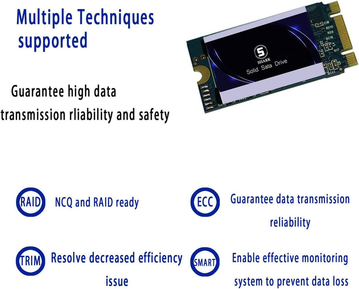 Dogfish SSD Sata M.2 2242 250GB Shark Solid State Drive Ngff Internen Desktop Computer 6Gb/s High Pe