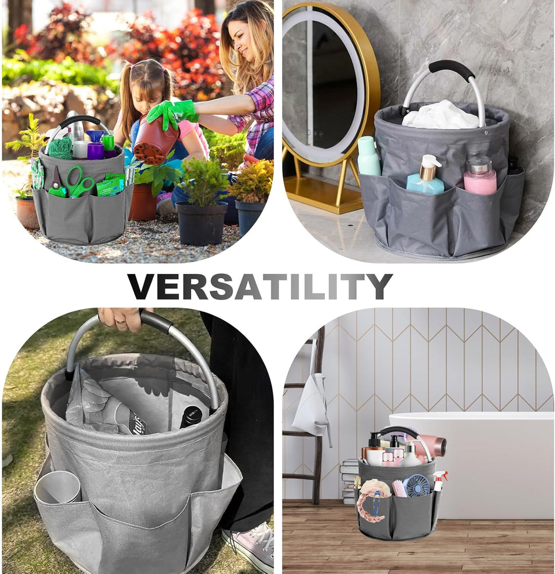Putzmittel Organizer, Faltbarer Putztasche, Putzmittel Aufbewahrung mit Griff und 6 Tasche, Putzkorb
