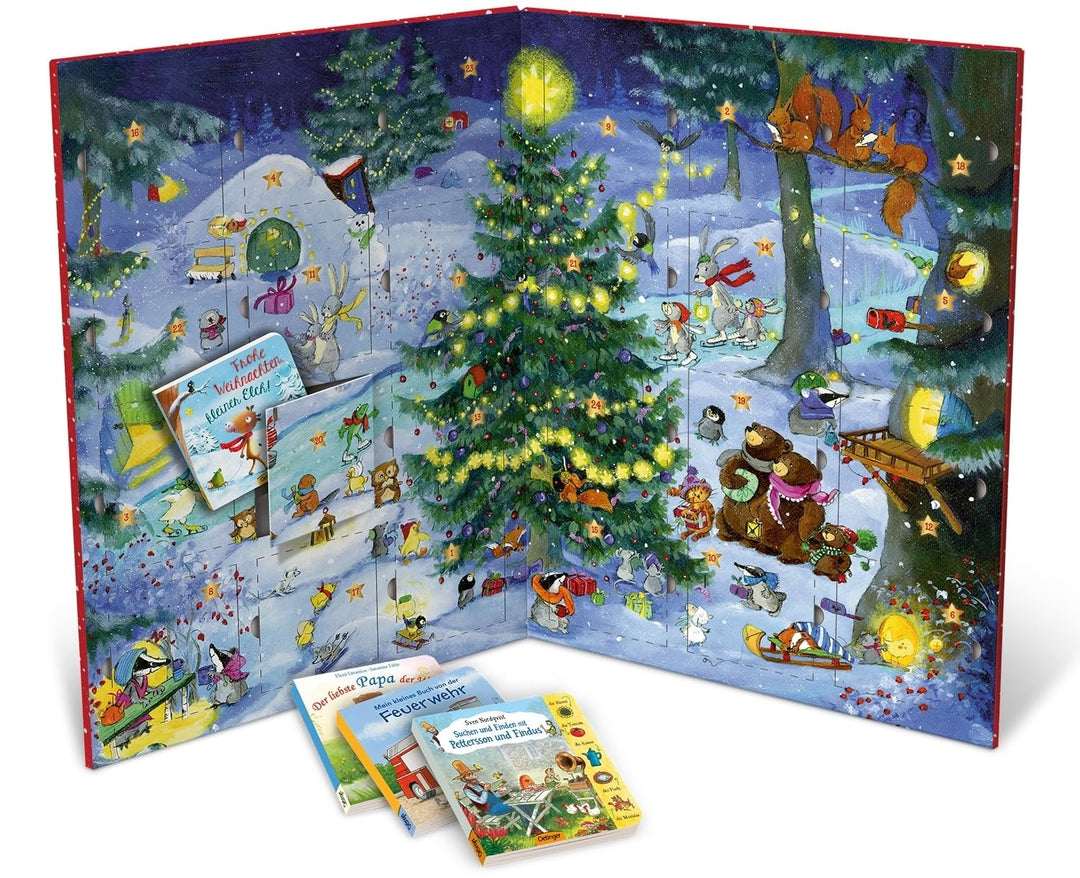 Mein allererster Adventskalender: mit 24 Pappbilderbüchern zum Herausnehmen