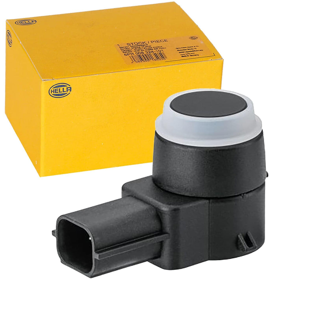 HELLA 6PX 358 141-851 Sensor, Einparkhilfe - 3-polig - gesteckt - überlackierbar - mit Befestigungsr