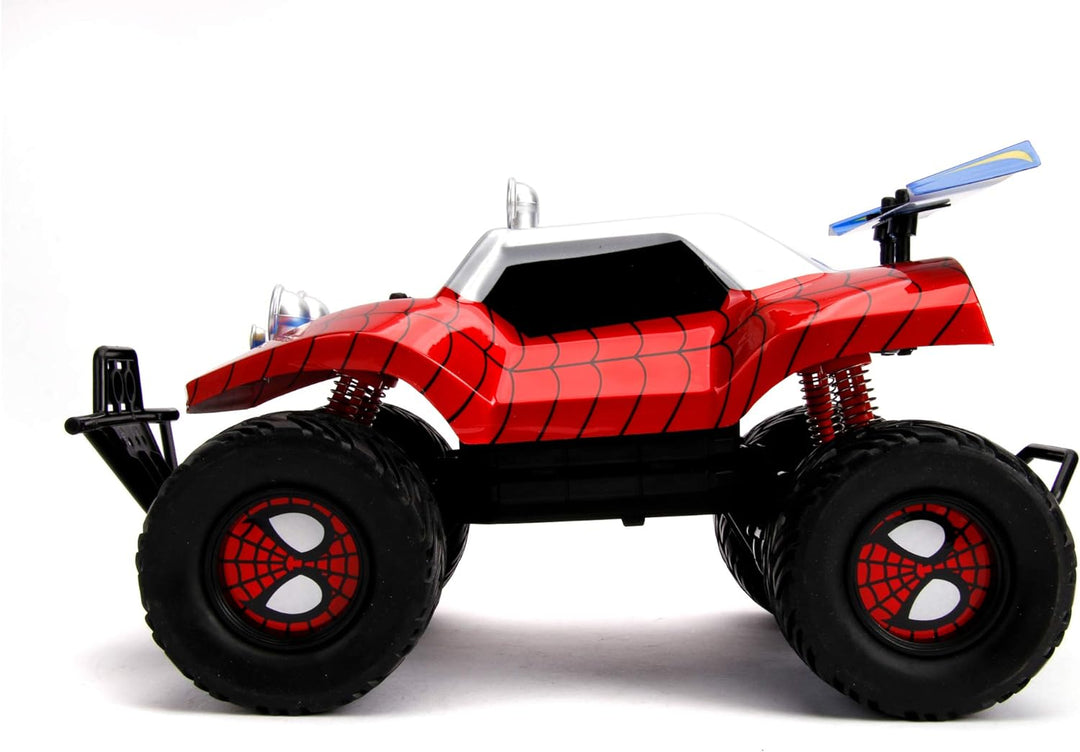 Jada Toys 253228000 Spider Marvel RC Spiderman, Buggy, Ferngesteuertes Auto, Turbofunktion, 2-Kanal