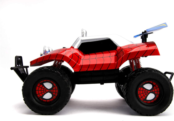 Jada Toys 253228000 Spider Marvel RC Spiderman, Buggy, Ferngesteuertes Auto, Turbofunktion, 2-Kanal