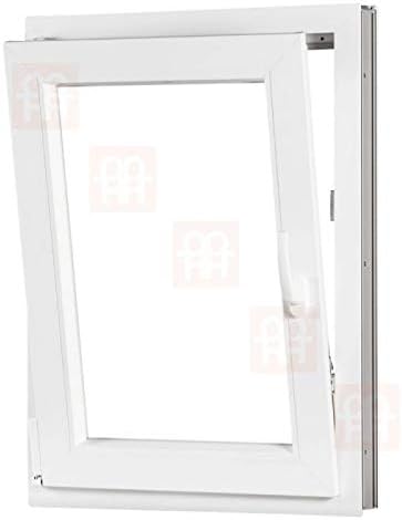 Kunststofffenster | 60x100 cm (600x1000 mm) | weiss | Dreh-Kipp-Fenster | links