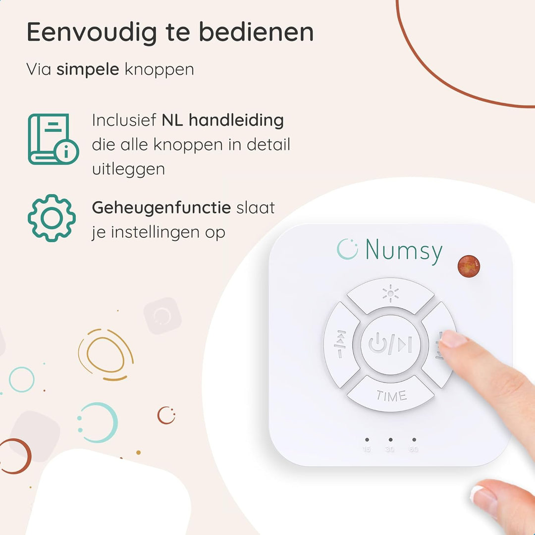 Numsy Original White Noise Machine Baby - Witte Ruis Baby - Slaaphulp