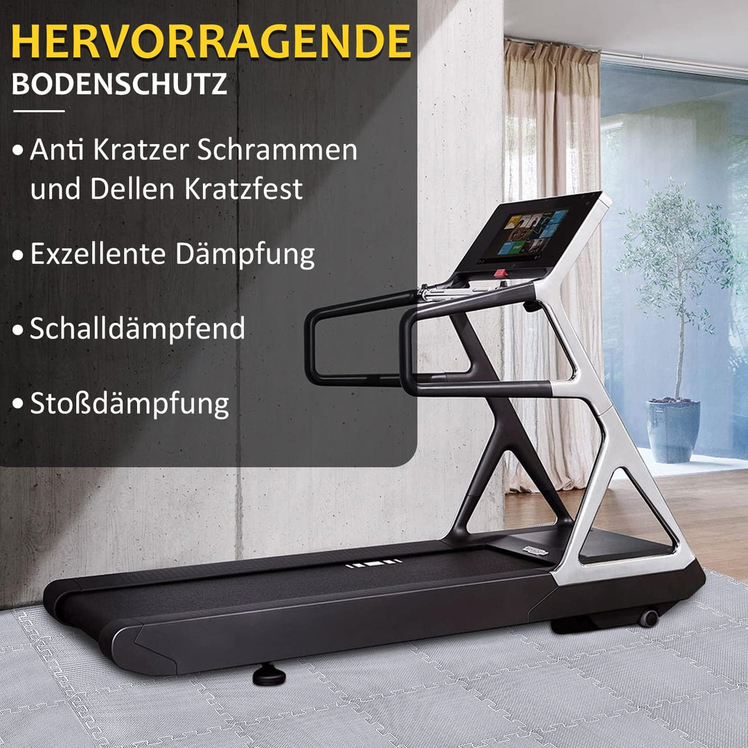 Bodenschutzmatte Fitness Set [31x31cm], 24/36/48 Puzzlematte, EVA Sportmatte Fitnessmatte Rutschfest