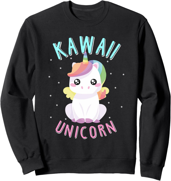 Cool Kawaii Unicorn - Japanese Anime Manga Chibi Animal Love Sweatshirt