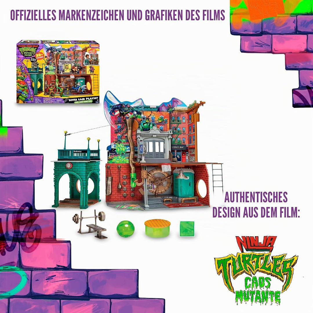 Teenage Mutant Ninja Turtles TU802000 TMNT Quartier Playset, S