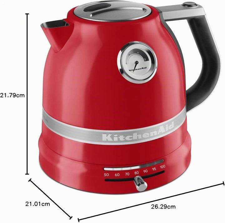 KitchenAid 5KEK1522EER Wasserkocher Serie Artisan, empire rot 1.5 Liter Empire Rot, 1.5 Liter Empire