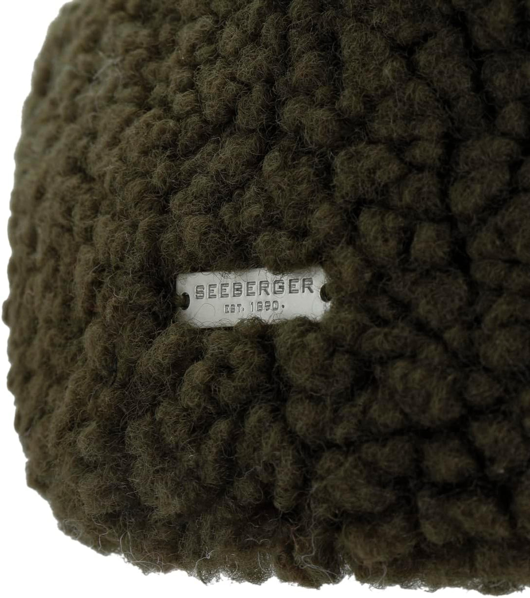 Seeberger Teddy Fur Stirnband Headband Ohrenschutz Ohrenwärmer 1 stück (1er Pack) Oliv/Blatt für mic