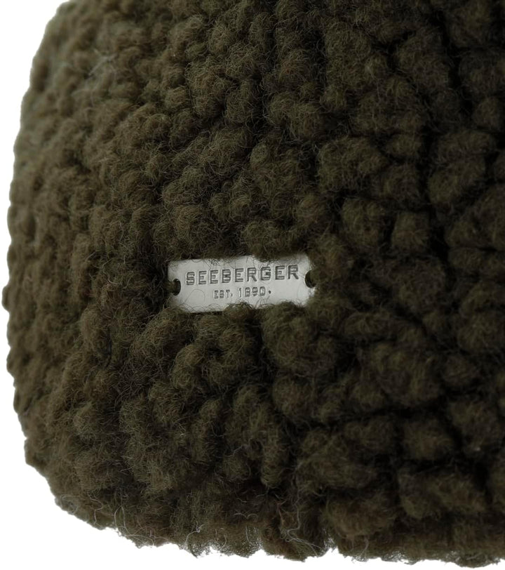 Seeberger Teddy Fur Stirnband Headband Ohrenschutz Ohrenwärmer 1 stück (1er Pack) Oliv/Blatt für mic