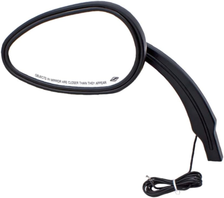 Baceyong 1 Paar Aluminiumspiegel mit bernsteinfarbenen LED-Blinkern für H-Arley-Modelle, schwarze HD