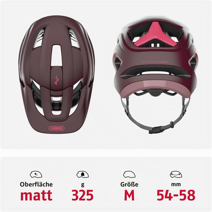 ABUS MTB-Helm Cliffhanger - Fahrradhelm für anspruchsvolle Trails - mit grossen Lüftungsöffnungen &amp;