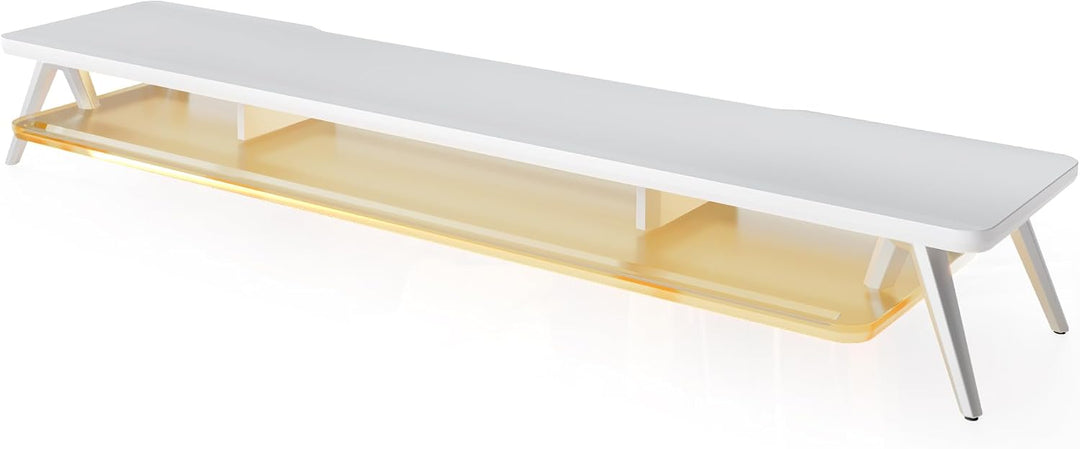Fenge Monitorständer Riser mit Acrylablage und App-Steuerung LED Lights 108cm Grosser Computerstände