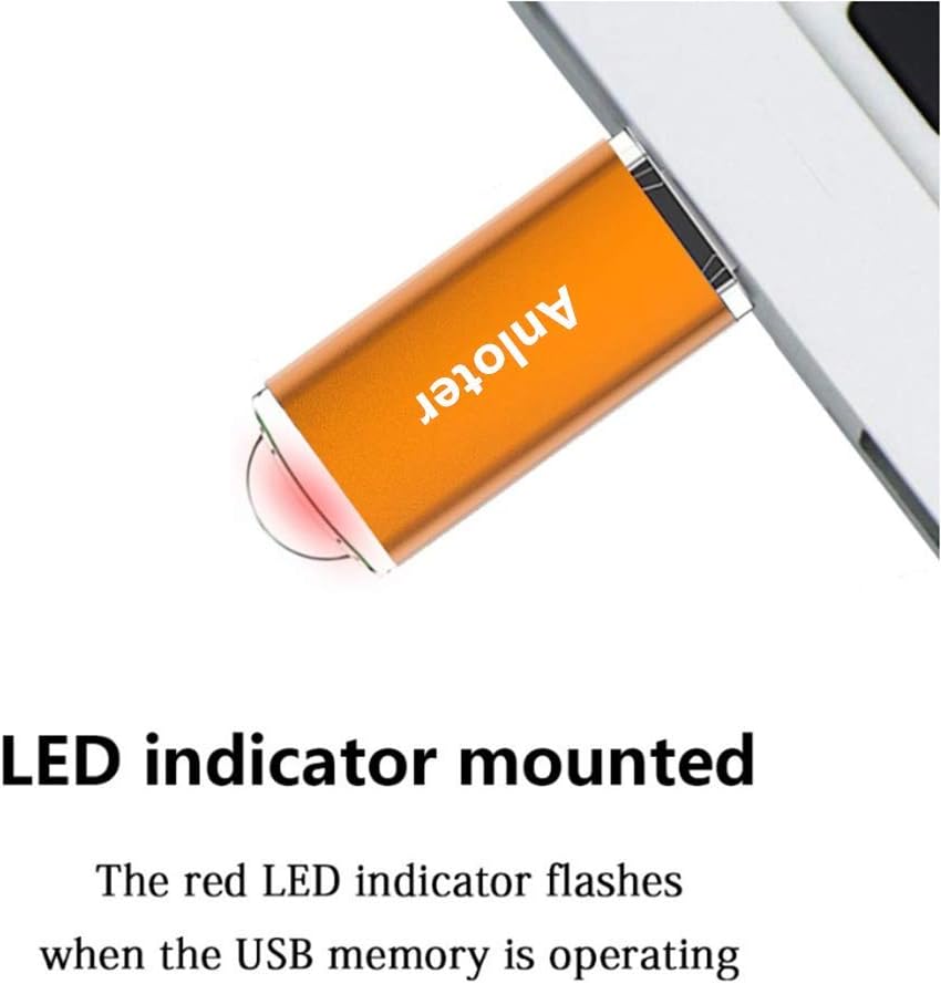 Anloter 50 x USB-Flash-Laufwerk, Speicherstick für Computer, Laptop, Mac, Tablet, Geschenk (128 MB,