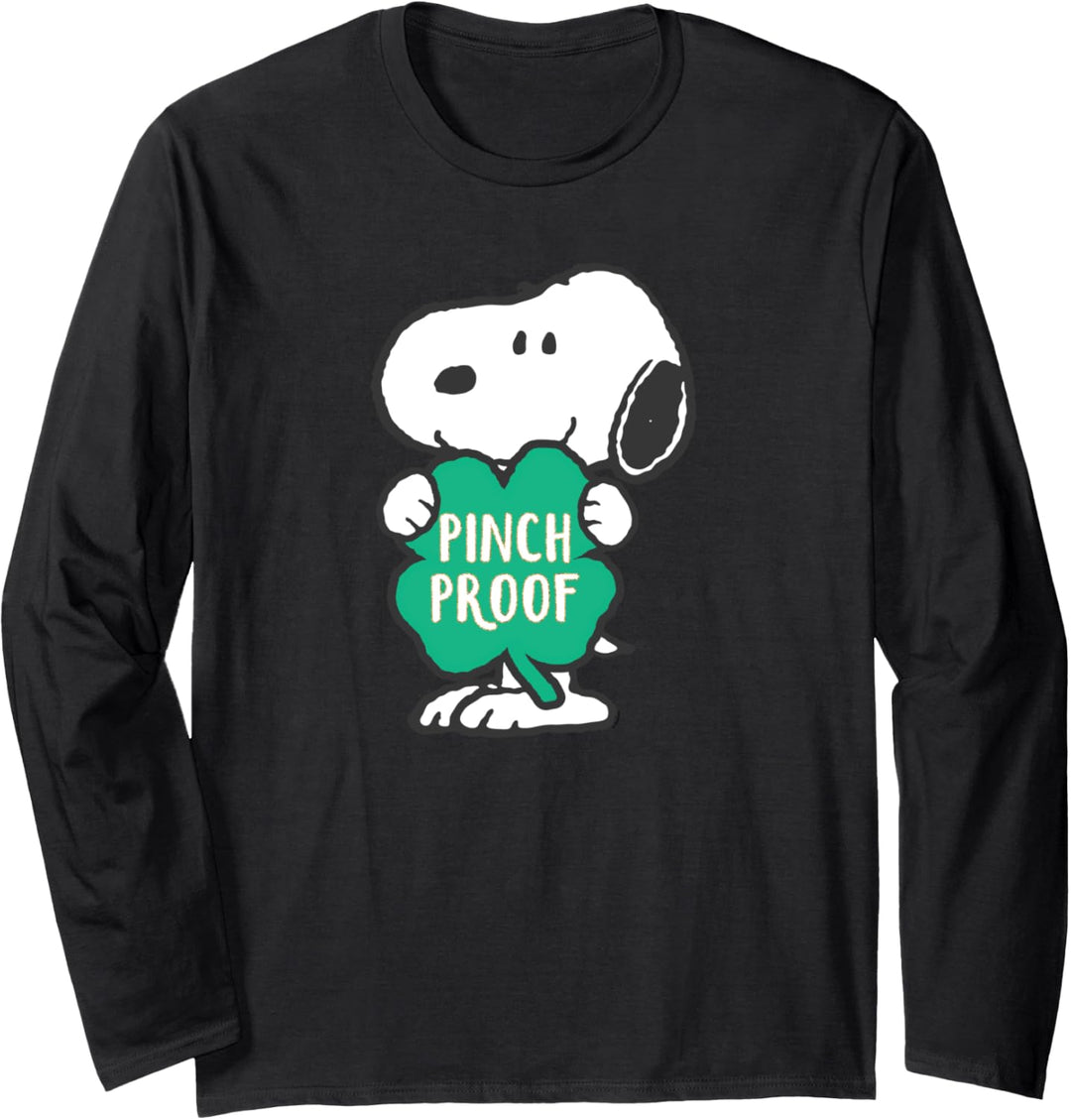 Peanuts St Patrick's Day Snoopy Pinch Proof Langarmshirt
