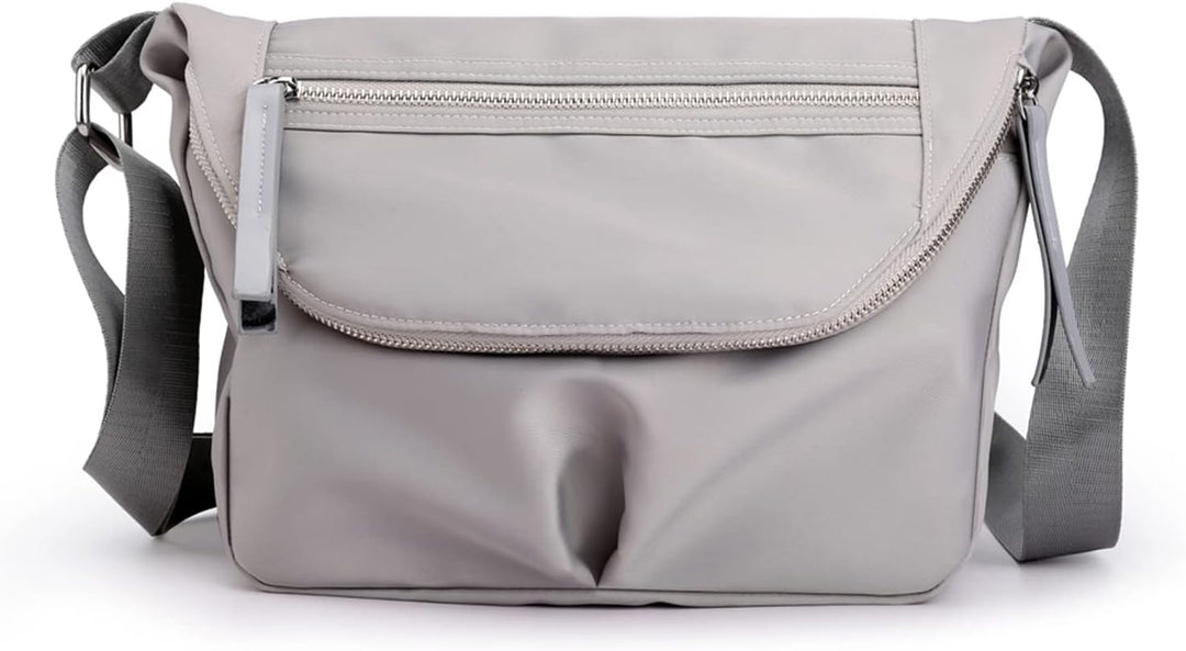PORRASSO Damen Schultertasche Casual Umhängetasche Nylon Multi Tasche Handtasche Frauen Crossbody Ba