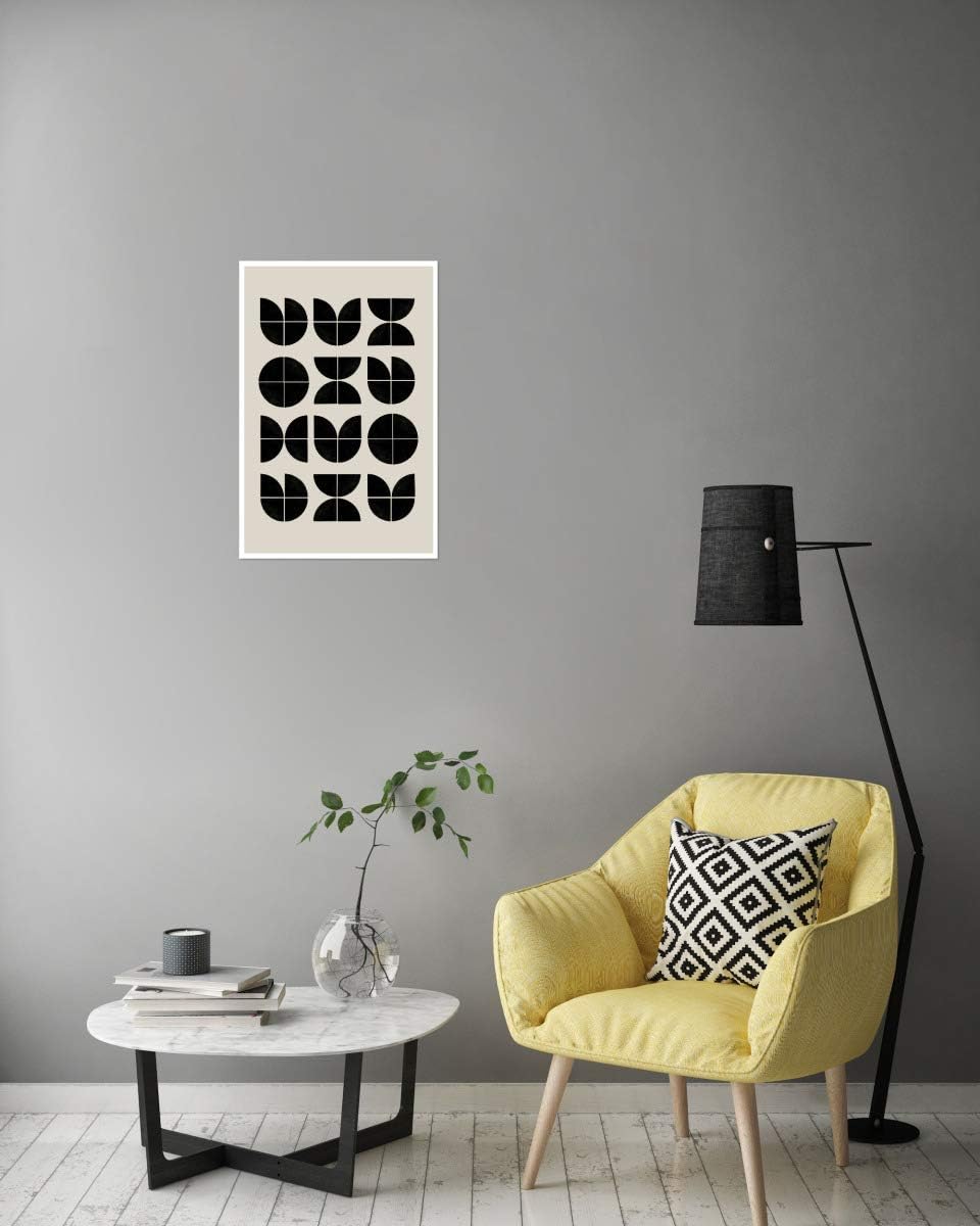 artboxONE Poster 120x80 cm Abstrakt Bauhaus Art hochwertiger Design Kunstdruck - Bild Bauhaus Art Ba