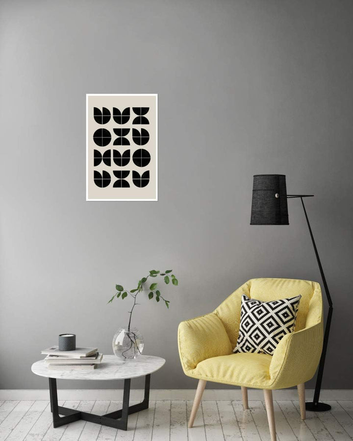 artboxONE Poster 120x80 cm Abstrakt Bauhaus Art hochwertiger Design Kunstdruck - Bild Bauhaus Art Ba