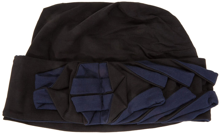 Christine Headwear Damen Nava Turban Headband, Black w/Blue, Einheitsgrösse EU