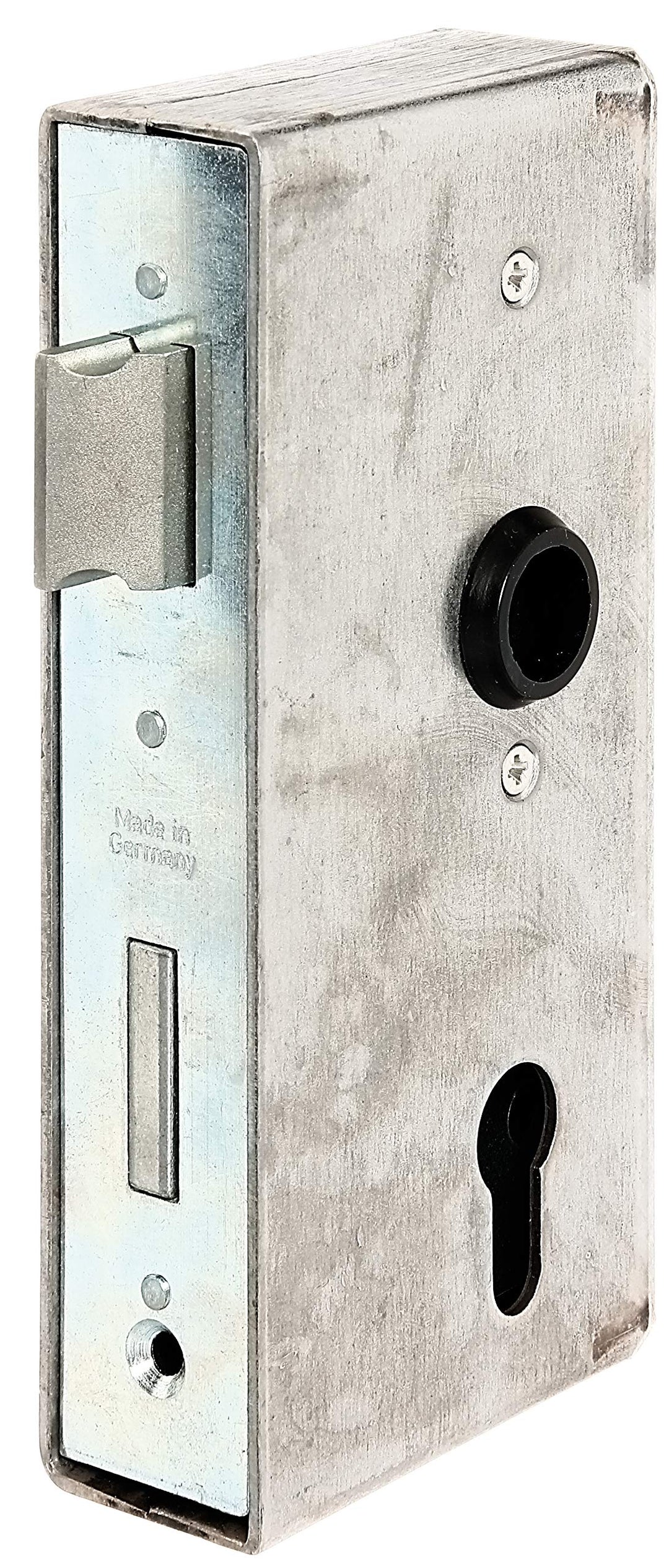 Alberts 413422 Schlosskasten | mit verzinktem Schloss | Stahl | Dornmass 55 mm | 185 x 90 x 40 mm, 1