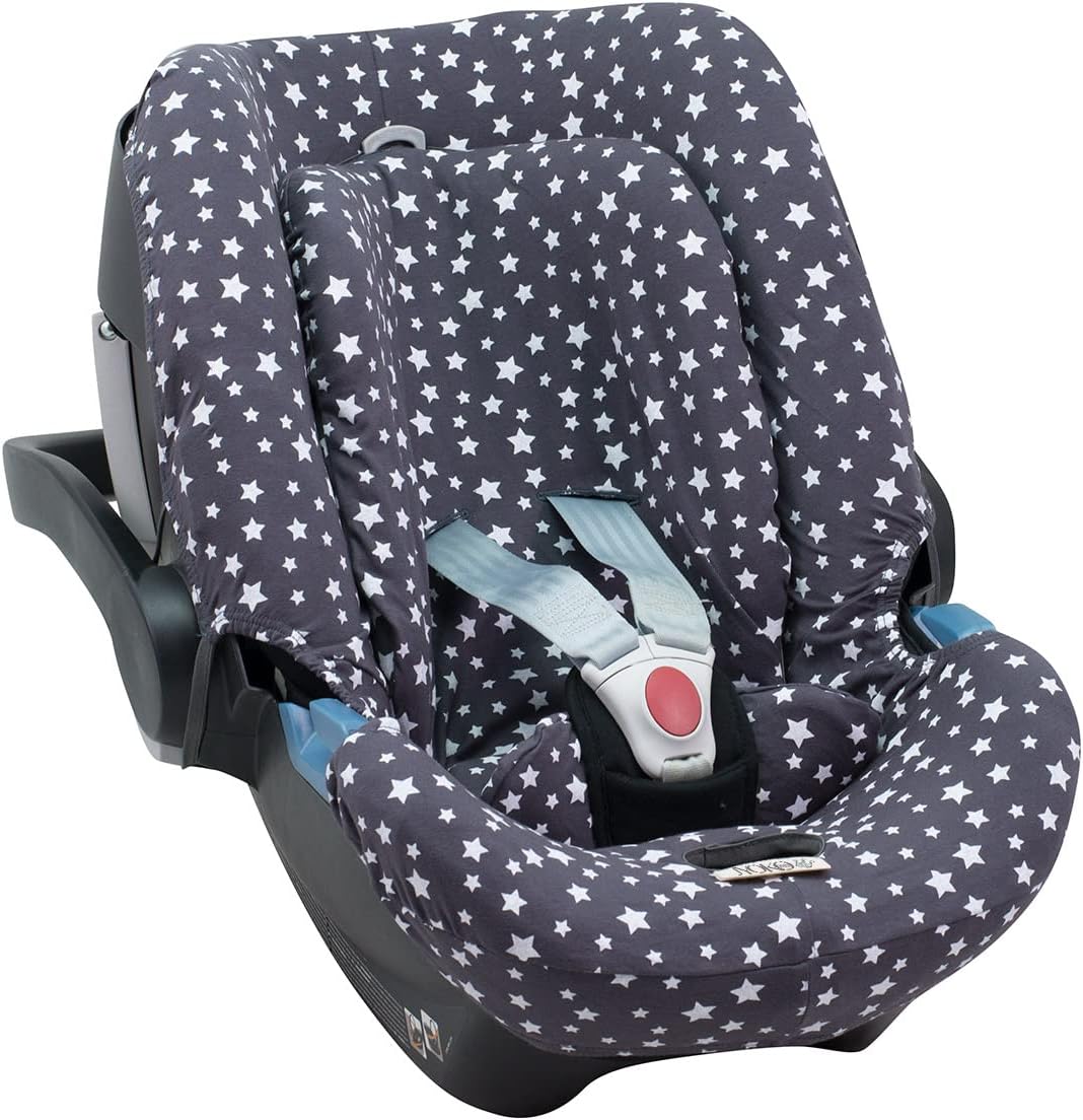 JYOKO Kids SitzBezug kompatibel mit Cybex Aton Cloud-Q-M-2-4-5 (ATON 4, Winter Sky)