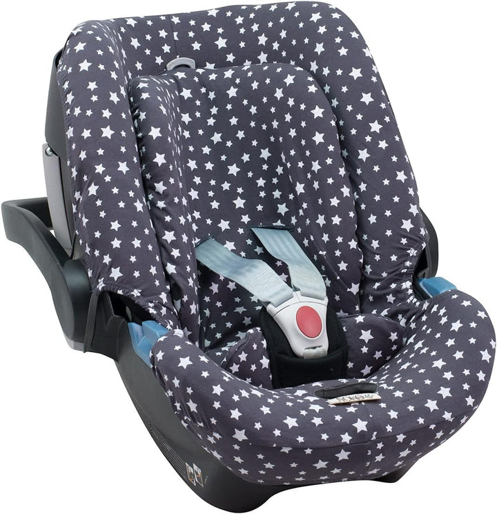 JYOKO Kids SitzBezug kompatibel mit Cybex Aton Cloud-Q-M-2-4-5 (ATON 4, Winter Sky)