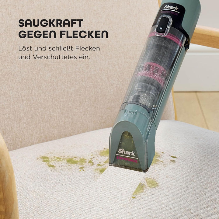 Shark StainForce Kabelloser Fleckenentferner, Tragbarer Flecken-, Waschsauger und Geruchsentferner f