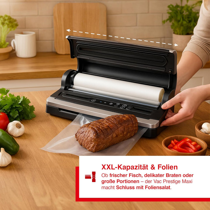 Solis Vac Prestige Maxi Vakuumierer mit wählbarer Schweissnaht und Puls-Funktion, 40 cm XXL-Vakuumie