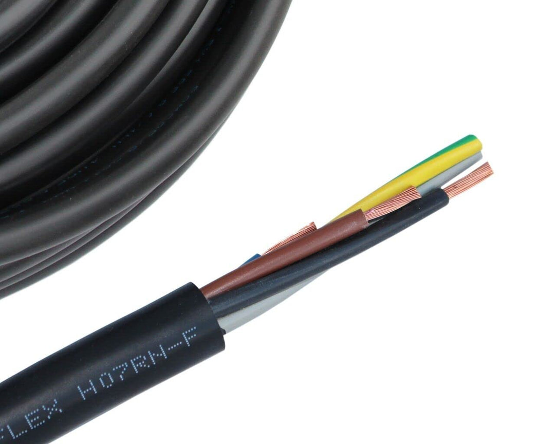 H07RN-F 5x1,5mm² Gummikabel Meterware 10-100 Meter, Länge:30 Meter, 30 Meter