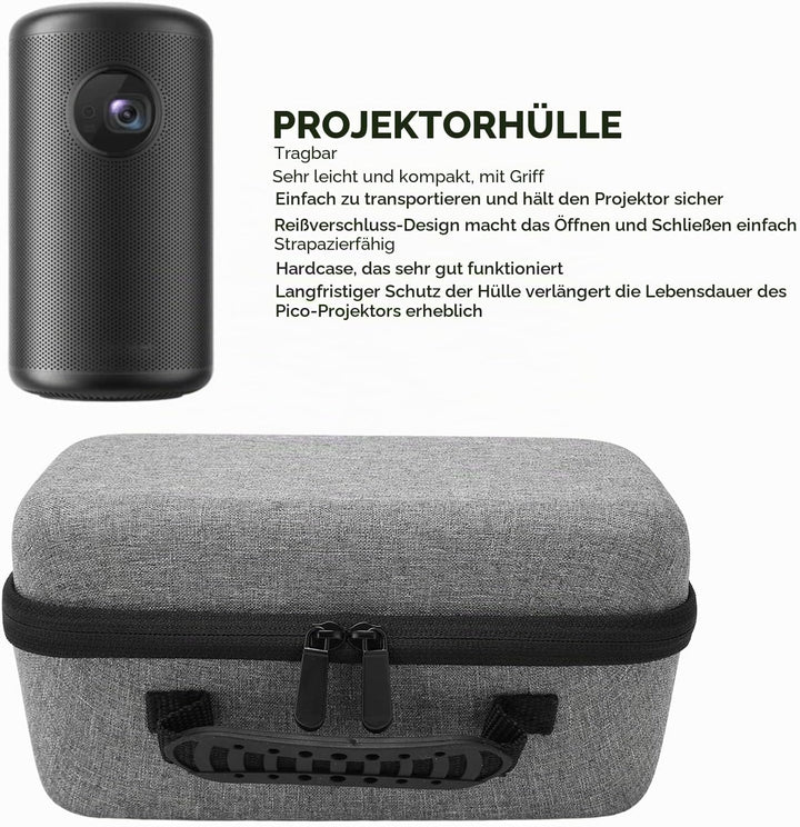 Projektortasche für Samsung Nebula Anker Capsule 3 1080P Projektor, Projektor Hartschalen Reisetasch