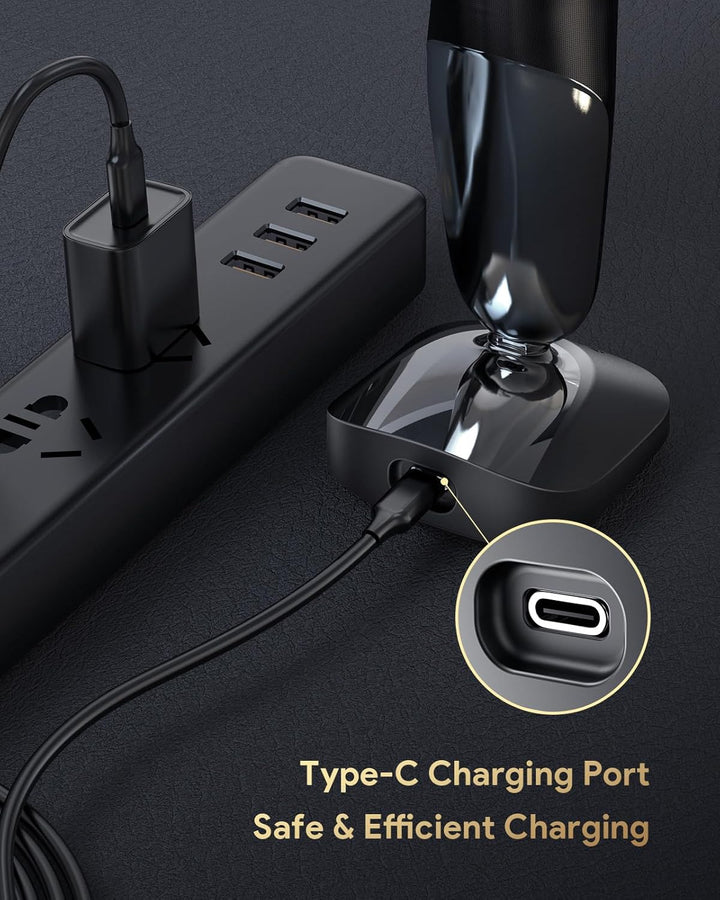 Yinke Typ C Ladestation für Braun Series 3 5 7 9 6 1 XT5 Elektrorasierer, Ladestation mit 1M USB C z