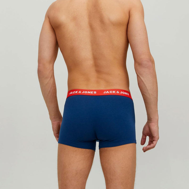 Jack & Jones Herren Jacsolid Blue Trunks 10 Pack Boxershorts L - Surf The Web, L - Surf The Web