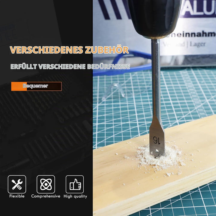 CCLIFE Bohrer Set Gemischt 400tlg für Holz, Metall, Stein, Kunststoff, Ziegel, Schraubendreher-PH PZ