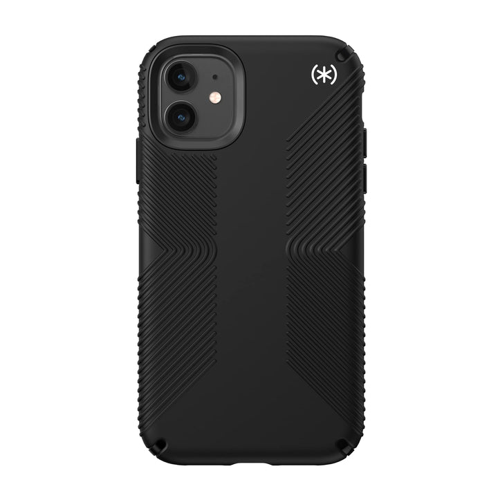 Speck Products Presidio2 Grip Case, kompatibel mit iPhone 11 & XR, Polycarbonat, Kratzfest, Schwarz/
